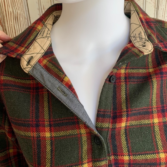 BURTON DRYRIDE GREEN PLAID POPOVER TUNIC OR MINI DRESS - Picture 6 of 11